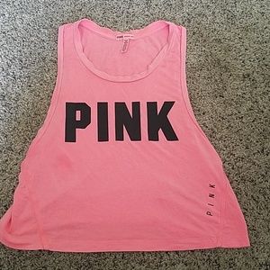 Womens Pink sleeveless tee